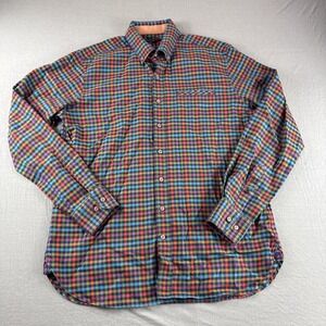 Hammer Made Shirt Mens 42 16.5 Plaid Long Sleeve Button Up Fitted Preppy READ